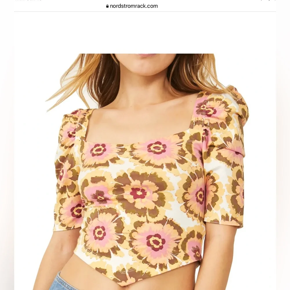 Free People Give Me More Crop Top Size Medium - Picture 2 of 5